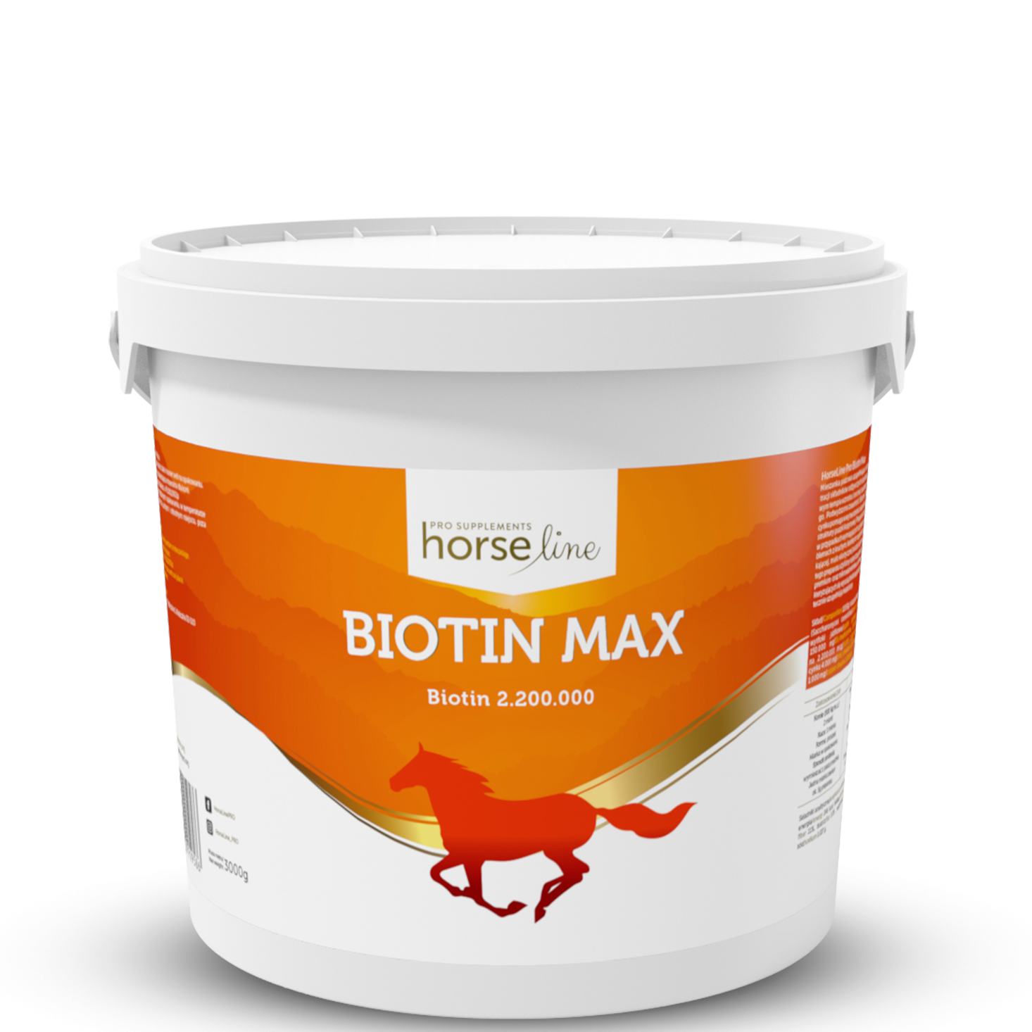 HORSELINE PRO biotyna BiotinMax 500g, 1kg, 3kg - obrazek 2